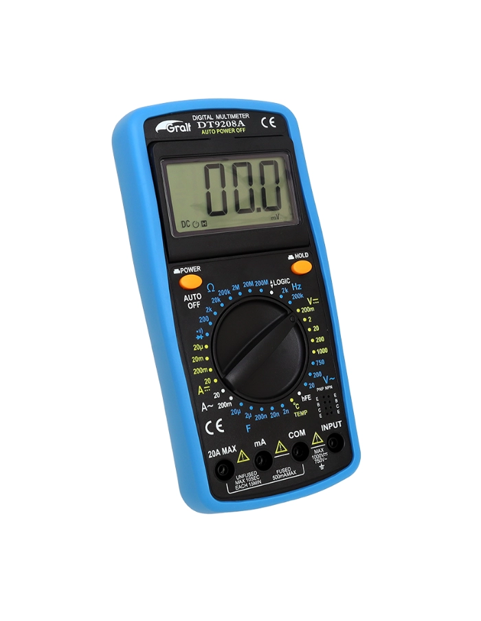 Tester digital con capacimetro GRALF